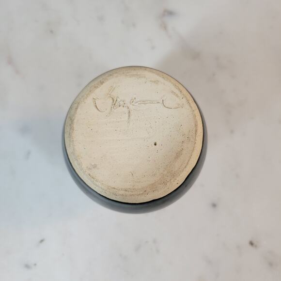 Vintage Pottery Vases 3.5" Brown Green Marble Incaware Ceramic Art Glazed Lot‎ 4 - Picture 15 of 16